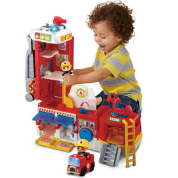 vtech 2合1变形消防站 场景过家家安全知识玩具交通救援车 80-529818