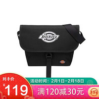 DICKIES单肩包男女百搭简约斜挎包学生邮差包191U90LBB40BK02