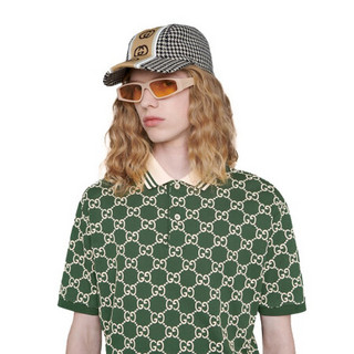 GUCCI 古驰 男士短袖POLO衫 598956 XJB0U 3129 绿色 M