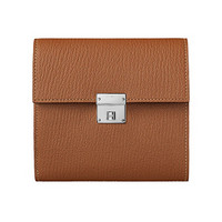 HERMÈS 爱马仕 女士小牛皮零钱包 H073508 棕色