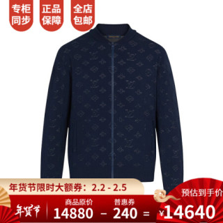 孔雀翎路易威登lv男装男士外套夹克飞行员拉链经典徽标图案秋冬新款