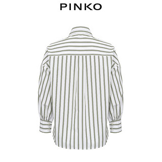 PINKO 女装宽松条纹衬衫1B14HM8037（40、ZSD）