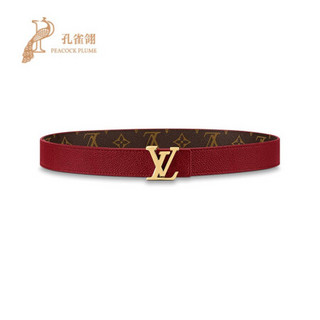 Louis Vuitton/路易威登2020新款女士LV INITIALES双面腰带M0218U 红色 90cm