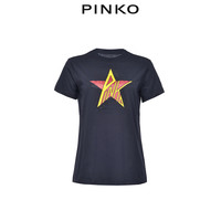 PINKO2020秋冬女装星型印花T恤上衣1G15JDY64R（M、Z99）