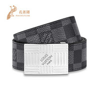 Louis Vuitton/路易威登2020新款男士Damier Plate双面腰带M0269Q 棕色M0268S 100cm