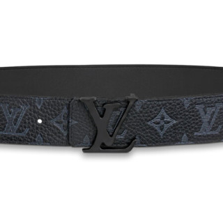 商品路易威登lv男士腰带皮带双面腰带以全幅 taurillon shadow 压纹彰