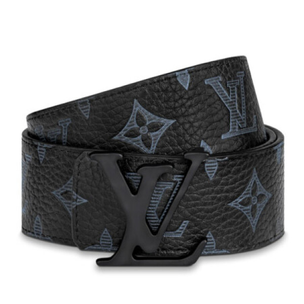 商品路易威登lv男士腰带皮带双面腰带以全幅 taurillon shadow 压纹彰