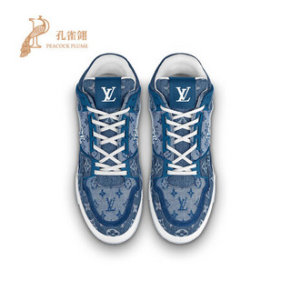 Louis Vuitton/路易威登2020新款男鞋LV TRAINER系带运动鞋1A8MFZ 蓝色 5