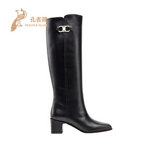 FERRAGAMO/菲拉格慕鞋子2020新款女鞋时尚经典柔软牛皮GANCINI靴子 黑色 38