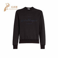 Salvatore Ferragamo 菲拉格慕 2020新款男士时尚经典棉质刺绣圆领运动衫 129680 734852 黑色 XL