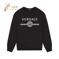 Versace/范思哲男装2020新款男士美杜莎徽标点缀圆领休闲长袖运动衫 黑色 XXXL