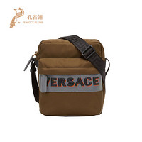 Versace/范思哲2021新款男包OLIMPO LOGO简约百搭休闲单肩斜挎包 蓝色