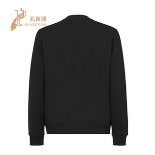 FENDI 芬迪 2021新款男士时尚经典针织圆领长袖黑色棉质运动衫 FY0178 AE05 F0QA1 黑色 XXL