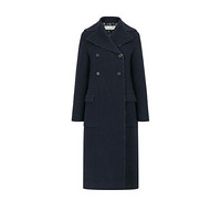 Dior 迪奥 30 MONTAIGNE系列 Oblique 女士羊毛长款大衣 110M32A1375_X5803 海军蓝色 38
