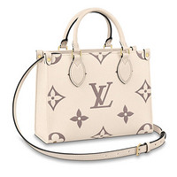 LOUIS VUITTON 路易威登 ONTHEGO系列 小号手袋 M45779 大象灰/奶白色