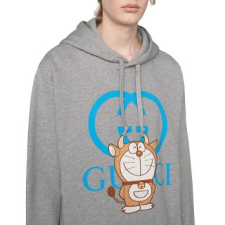 商品gucci 古驰 2021新款哆啦a梦联名新年限量款男士连帽卫衣 646953