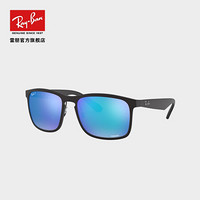 RayBan 雷朋太阳眼镜男女款舒适偏光开车驾驶司机镜康目色0RB4264可定制 601SA1黑色镜框蓝色镜片 尺寸58