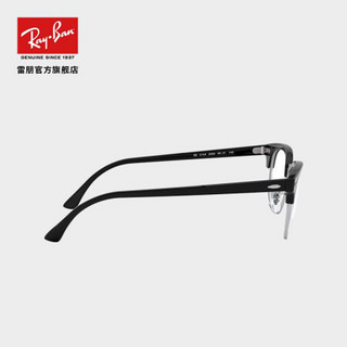 RayBan 雷朋光学眼镜架半框舒适复古框架0RX5154 2000黑色镜框尺寸49 折射率1.56（400度以内）