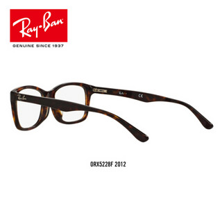 RayBan 雷朋光学镜架男女全框板材弹簧镜腿近视镜框0RX5228F可定制 2012玳瑁色尺寸55 折射率1.59（400度以内）