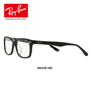 RayBan 雷朋光学镜架男女全框板材弹簧镜腿近视镜框0RX5228F可定制 5405黑色镜框尺寸53 折射率1.74（850度以上）