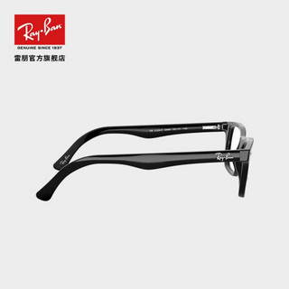 RayBan 雷朋光学镜架男女全框板材弹簧镜腿近视镜框0RX5228F可定制 2000黑色镜框尺寸53 折射率1.56（400度以内）