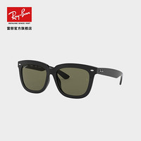 RayBan雷朋太阳镜方形大框偏光开车驾驶司机镜墨镜0RB4262D可定制 601/9A 黑色镜框绿色偏光镜片 尺寸57