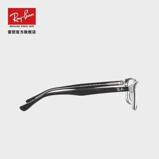 RayBan雷朋光学镜架新品潮流矩形近视镜框0RX5318D 2034透明底黑色镜框尺寸55 折射率1.56防蓝光（400度以内）