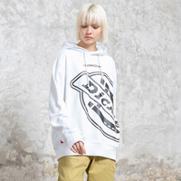Dickies卫衣 SS21春夏 LOGO印花情侣款卫衣男 男女同款连帽休闲上衣 卫衣女 DK008873 白色 S
