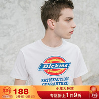 Dickies短袖 潮牌T恤 时尚字母LOGO印花短袖 青春休闲T恤 情侣款T恤男 短袖T恤 短袖男 DK007088 白色 L