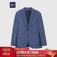 HLA海澜之家休闲西服男2021春季纹理质感粘胶混纺单西外套HWXAD1D005A牛仔蓝花纹(05)180/96A(50A) cz