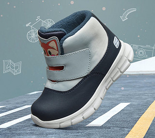 SKECHERS 斯凯奇 女童休闲雪地靴 粉色 21码