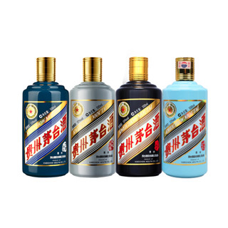 MOUTAI 茅台 生肖纪念酒 丁酉鸡年+戊戌狗年+己亥猪年+庚子鼠年 53%vol 酱香型白酒 500ml*4瓶 组合装