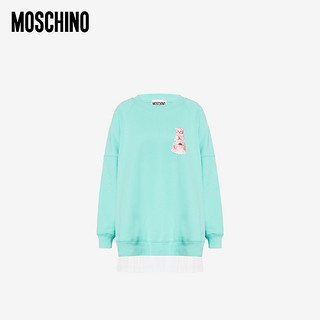 MOSCHINO 莫斯奇诺 女士饰有薄纱的蛋糕泰迪熊棉绒运动衫 A1710542720A 白色3001 038