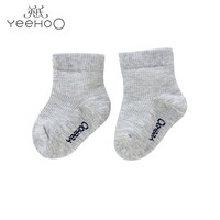 英氏婴儿袜子 男女宝宝四季袜纯色休闲款袜子 YIWCJ00002A01 7.5CM(建议0-3月)无防滑底