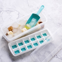 乐扣乐扣 DIY制冰块模具家用制冰盒冰格冰箱冻冰块自制雪糕模具 12格