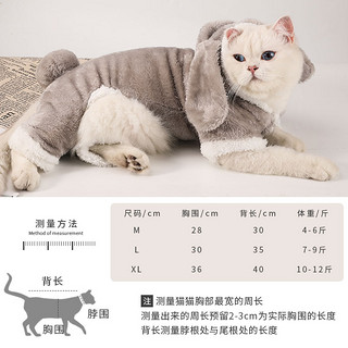 猫咪衣服冬装宠物小猫猫衣服秋冬可爱沙雕防掉毛四脚衣服猫咪用品
