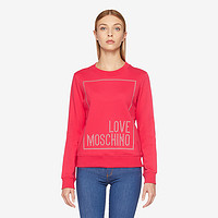 Love Moschino/莫斯奇诺 20秋冬 女士方框徽标运动衫 W630216M405520A （038、红色0O47）