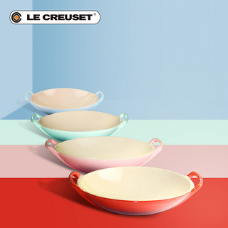 LE CREUSET 酷彩 法国LE CREUSET酷彩 炻瓷锅形盘 深汤菜鱼圆盘双耳20cm家用大号（紫色）