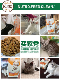 Nutro美士成猫粮美短蓝猫增肥发腮通用型天然猫主粮1.8kg