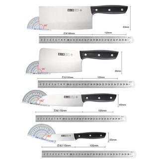 张小泉平川系列套装刀具家用菜刀厨房厨师专用切菜不锈钢七件套