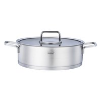 Momscook慕厨 304不锈钢火锅锅清汤锅焖锅家用电磁炉燃气通用加厚28cm