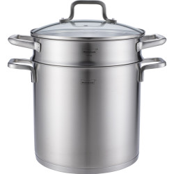 Momscook 慕厨 多用途意粉锅 9L 不锈钢色 JA2422GL+LY24YFL