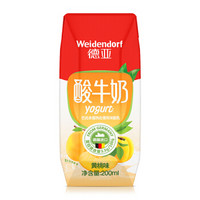 德亚 黄桃味酸牛奶 200ml*12 *4件