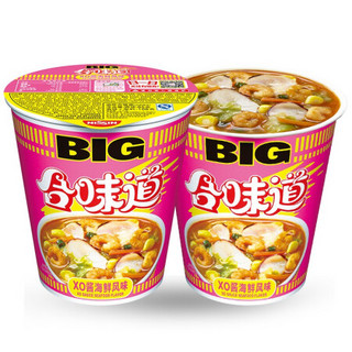 日清合味道BIG杯面大杯装 速食方便面网红泡面桶面 BIGxo酱海鲜风味108g/杯