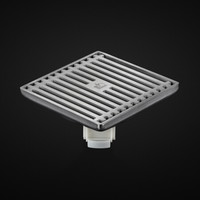 潜水艇（Submarine）地漏防臭不锈钢防臭超薄地漏淋浴干区洗衣机地漏套装拉丝面移位改管40口径 一淋两干一洗套装（赠弯头）