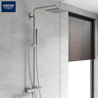 GROHE/高仪 进口一体式恒温花洒套装 230方形顶喷/无下出水