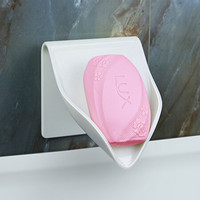 百露肥皂盒创意沥水吸盘卫生间壁挂肥皂架旅行置物架壁式免打孔香皂盒 创意沥水肥皂盒