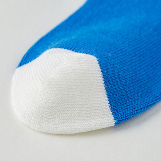 安奈儿童装男童新款袜子棉弹中袜 彗星蓝 16-（4-6岁）