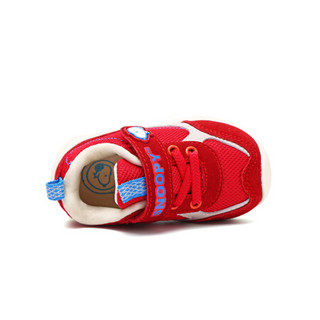 史努比童鞋春季新款儿童机能鞋男童鞋婴儿软底防滑宝宝学步鞋 937大红 18码内长约110mm
