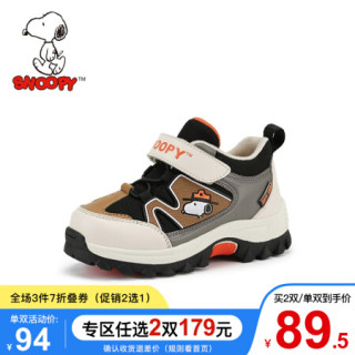 SNOOPY 史努比 男童加绒运动鞋